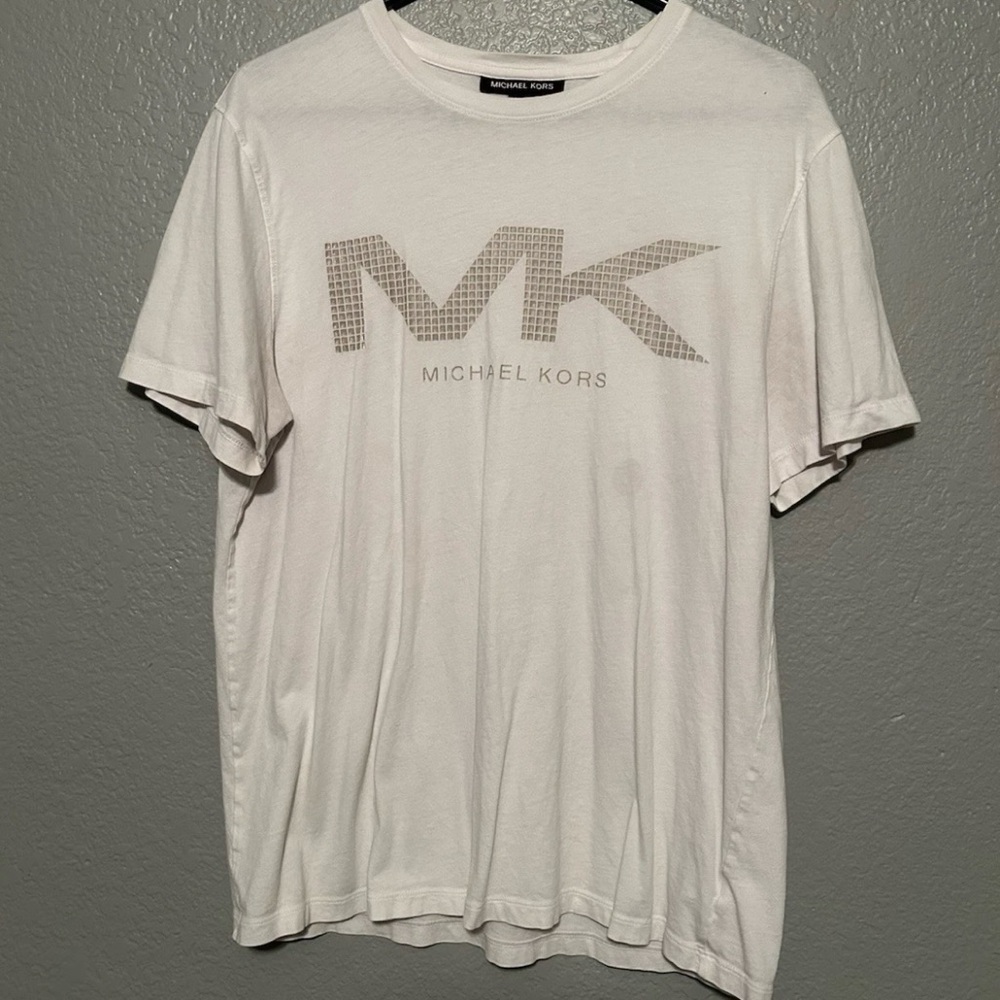 Michael Kors White Logo Tee